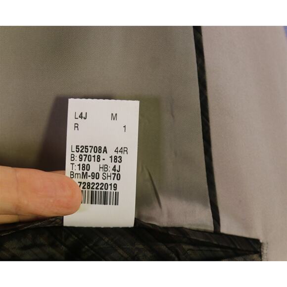 John Varvatos Men's Tan Cotton Lyocell Stretch Blazer 2-Btn 44R 44L - Picture 10 of 10